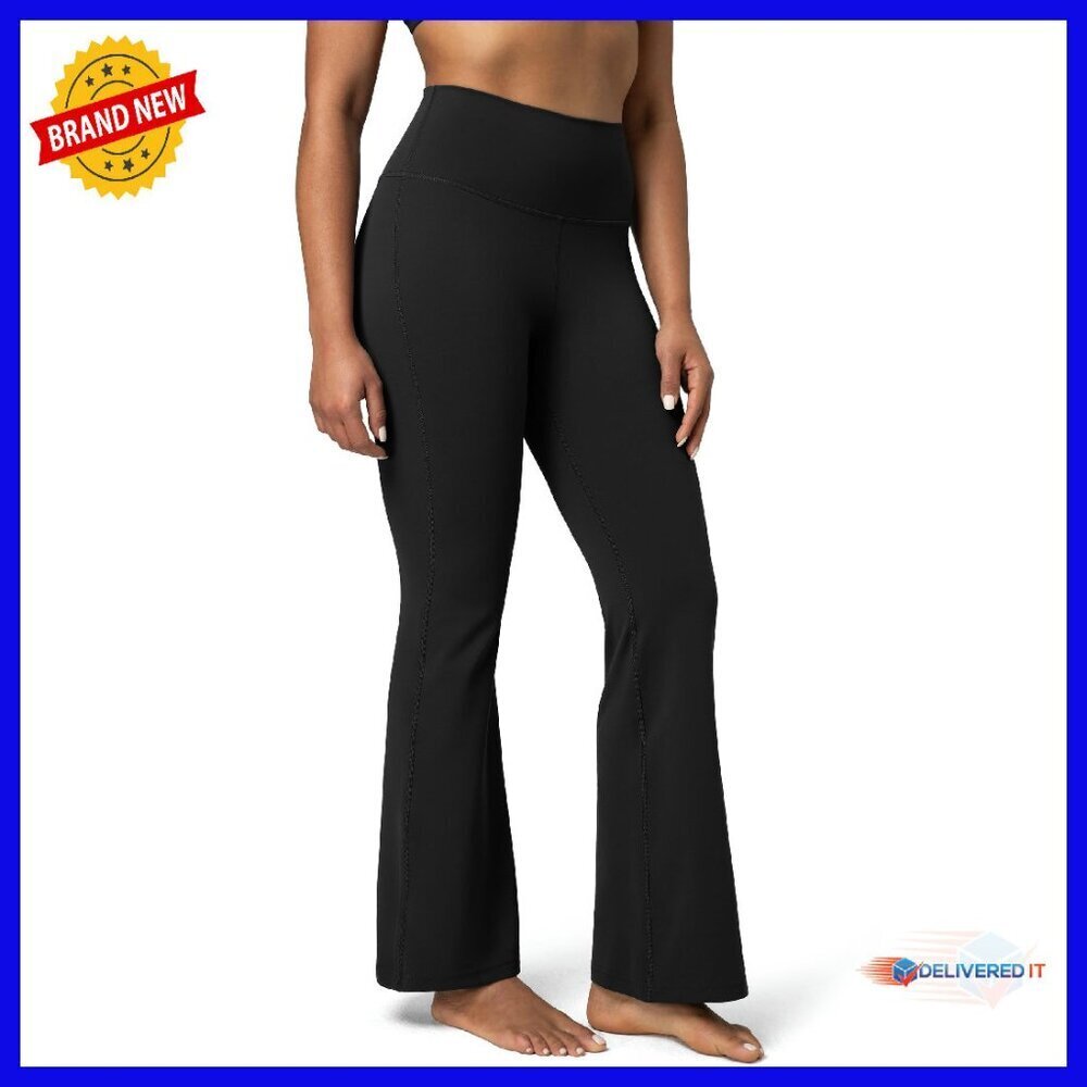 High Waisted Flare Leg Yoga Pants 29.5 Inseam Dreamlux Fabric